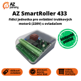 AZ SmartRoller 433 – inteligentní řídicí jednotka pro ovládání trubkových motorů (220V) s ovladačem